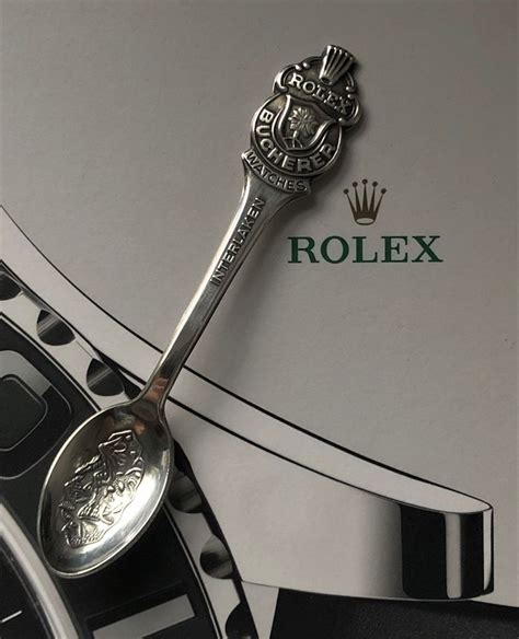 Rolex Löffel versilbert original Bucherer 